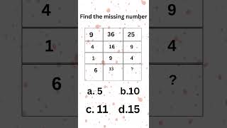 Find the missing number🤯 #maths #mathematics #puzzle #challenge #shorts #shortvideo