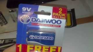 Daewoo Super Heavy Duty 9V 2 pack