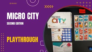 Micro City Second Edition Solo Tutorial and Playthrough  | DaniCha