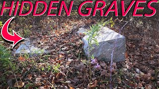 HIDDEN GRAVES found at Historic Hatfield Cemetery  | Graveyard Exploration