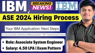 🔥IBM ASE Mass Hiring Exam Process | IBM ASE Exam Pattern 2024 | Selected Candidate Experience