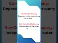 Correlated vs  Non Correlated Subqueries Explained! 🧐