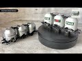 double triple german deutsche bahn silo wagons model railway review roco 47318 u0026 47321