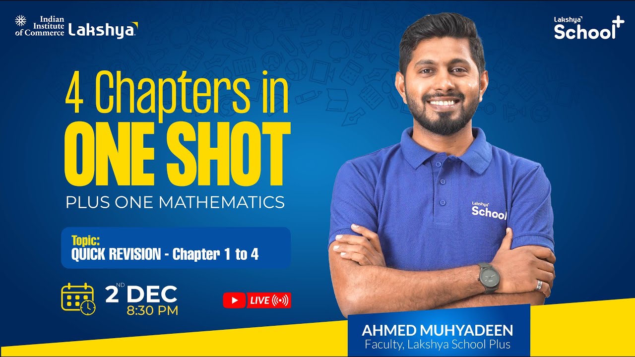 1 Mathematics Quick Revision Chapter 1 To 4 Youtube