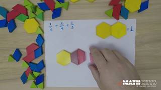 MathCuts Pattern Blocks Adding Fractions