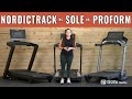 Sole F80 vs NordicTrack 1750 vs ProForm Pro 9000 -  Treadmill Comparison