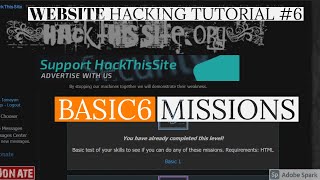 HACK THIS SITE BASIC 6 MISSIONS || HTS MISSIONS || Techno Ayan ||