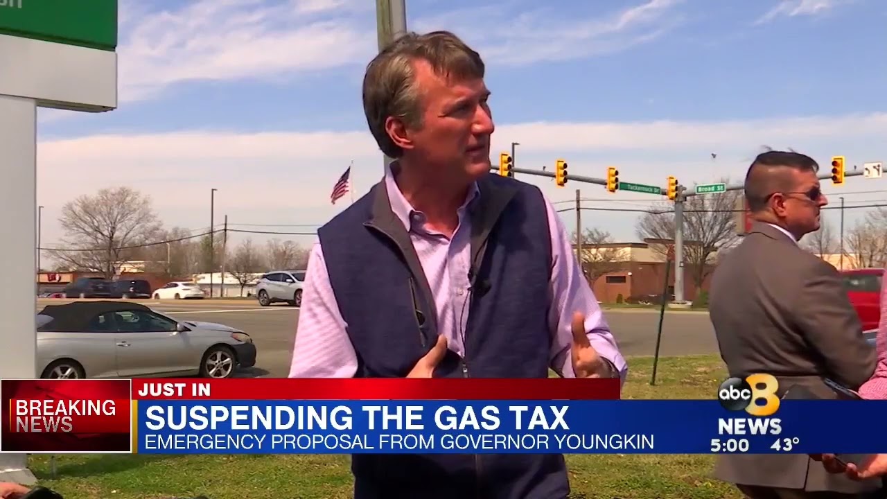 Governor Glenn Youngkin Proposes Suspending The Gas Tax - YouTube