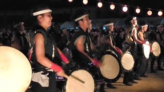 hiroyukit-高槻市の大阪府立芥川高校和太鼓部員による勇壮な演奏-日吉台小学校での日吉台地区ふるさと夏祭り2015年-オープニングからアンコールまでを一気に収録