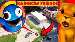 DRONE CATCHES BLUE FROM RAINBOW FRIENDS AT THE RAINBOW FRIENDS HIDE OUT (INCREDIBLE)