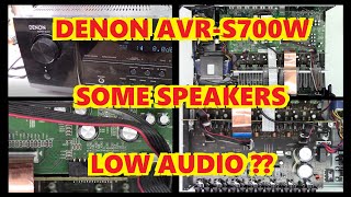 DENON AVR-S700W AV RECEIVER LOW SURROUND RIGHT / FRONT RIGHT CHANNELS. REPAIR FIX ELECTRONICS STEREO