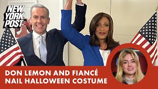 Don Lemon and fiancé Tim Malone dress as Kamala Harris and Joe Biden for Halloween