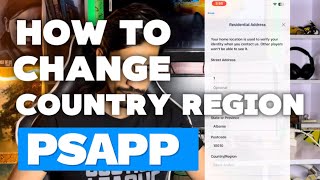 PS5 : How To Change Country Region On PlayStation Application PSAPP