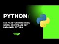 Python CSV Files Tutorial: Read, Write, and Update CSV Data with Python #python #coding #programming