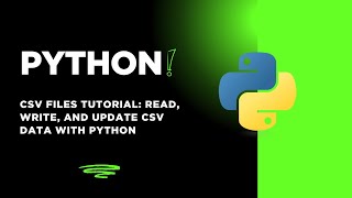 Python CSV Files Tutorial: Read, Write, and Update CSV Data with Python #python #coding #programming