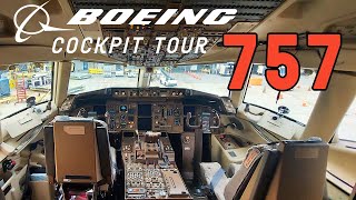 BOEING 757 COCKPIT TOUR | United Airlines Boeing 757-200