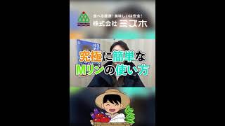 究極に簡単なMリンの使い方【株式会社ミズホ】#Shorts