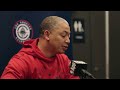 ty lue reacts to the clippers 108 106 loss to the wolves. hoopjab nba