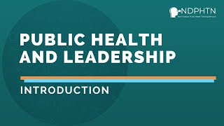 (L003) Public Health and Leadership - Introduction