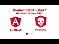 Product CRUD - Part 1 (Product List using PrimeNG Table with Pagination) | Angular PrimeNG Examples