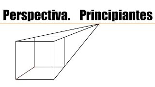 Tutorial Perspectiva. Principiante, 1 punto de fuga. crear un cubo, dividir en 2 y 3 partes objeto.