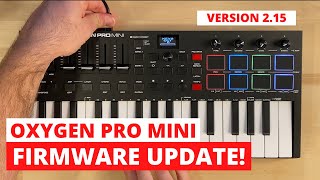 OXYGEN PRO MINI - Firmware Update v2.15 - DETAILS and INSTALL Tutorial