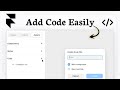 How to add code in Framer (Custom Script Guide)