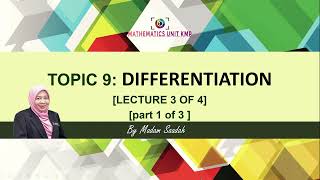 TOPIC 9 : L3 (1/3)