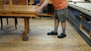 self storing table leaf