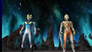 Decker Dynamic type \u0026 Glitter Trigger Eternity VS Megalozoa(2n form)-UFF ULTRA FILE ウルトラマンフュージョンファイト