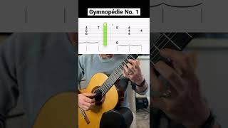 RELAX with Gymnopédie No. 1 by Erik Satie 🇫🇷 #eriksatie #guitar #tabs #calmmusic #shorts