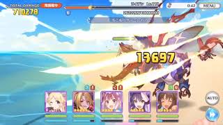 【プリコネR】ライデン3段階目を水着コッコロとアリサ無しで157万編成【2019年1月】