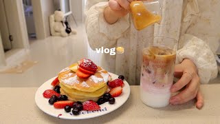 Vlog| Weekend spent eating hotcakes, avocado & cod roe donburi, postworkout chic