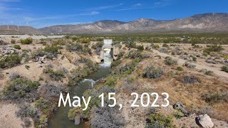 Los Angeles Owens Valley Aqueduct Water Flowing Toward California City