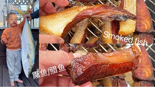 钓鱼太多做成美味熏鱼/腊鱼。How to make smoked fish in your kitchen