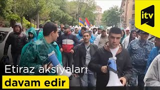 Etiraz aksiyaları davam edir