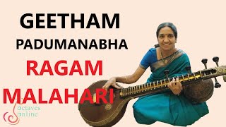 Carnatic Veena : Padhumanabha Geetham (Malahari Raag)