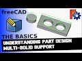 FreeCAD: Understanding The Part Design Multi Solid Support | Single Sketch Multiple Profiles