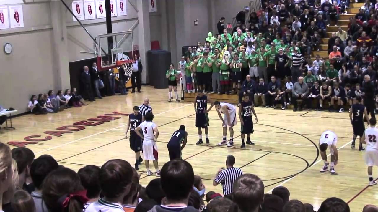 2010 Benet Vs Notre Dame Varsity Basketball Period 1 - YouTube