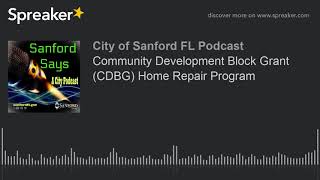 Community Development Block Grant (CDBG) Home Repair Program