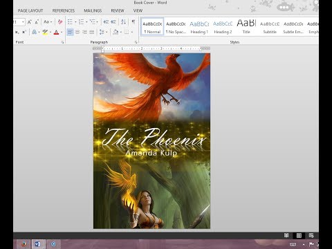 How to Make Your Own Book Cover Using MS Word How to Make Your Own Book Cover Using MS Word