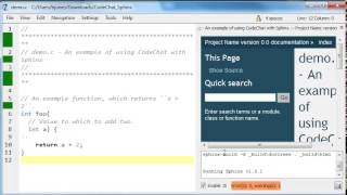 CodeChat tutorial part 5: basic CodeChat with Sphinx