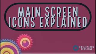 Main Screen Icons Explained