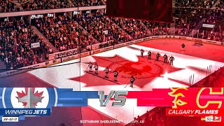 Winnipeg Jets vs Calgary Flames 11/12/2022 NHL 23 Gameplay