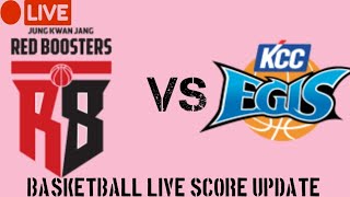 Anyang Jungkwanjang Red Booster vs Busan KCC Egis live basketball match score update today | 2024