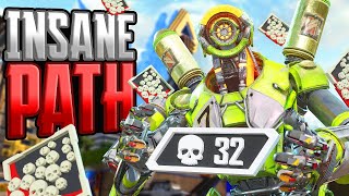 INSANE Pathfinder 32 KILLS and 7,642 Damage Apex Legends Gameplay Season 23