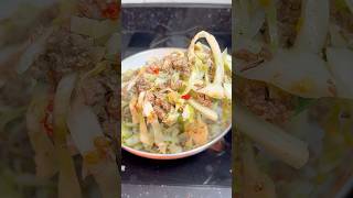 Cabbage stir fry #youtubeshorts #cabbage #explore #goviral