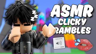 Roblox ASMR with LOTS of whispers! (clicky rambles, squishy sounds) 😴