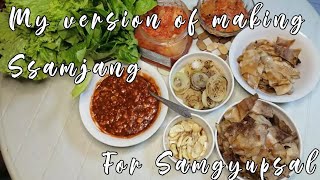 My Version of Making Ssamjang Sauce for Samgyupsal