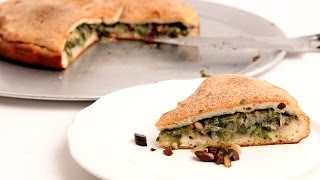 Escarole Stuffed Pizza Recipe - Laura Vitale - Laura in the Kitchen Episode 875